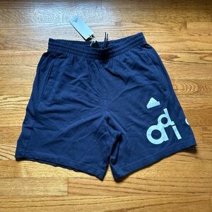 Adidas Blue Athletic Shorts with Elastic Waistband